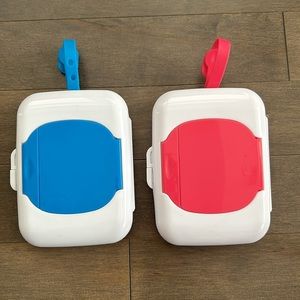 Plastic Wipes Dispensers, Refillable Washable Cases, Travel Office Personal Bath